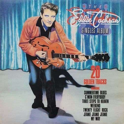 EDDIE COCHRAN The Eddie Cochran Singles Album Vinyl Record LP United Artists 1979