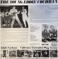 EDDIE COCHRAN The Young Eddie Cochran Vinyl Record LP RockStar 1982