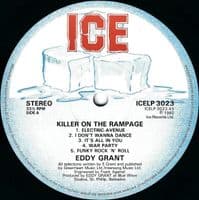 EDDY GRANT Killer On The Rampage Vinyl Record LP ICE 1982