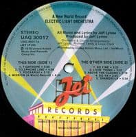 ELECTRIC LIGHT ORCHESTRA (ELO) A New World Record Vinyl Record LP Jet 1976
