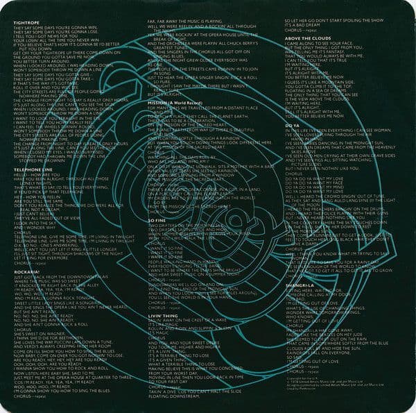 ELECTRIC LIGHT ORCHESTRA ELO A New World Record Vinyl Record LP