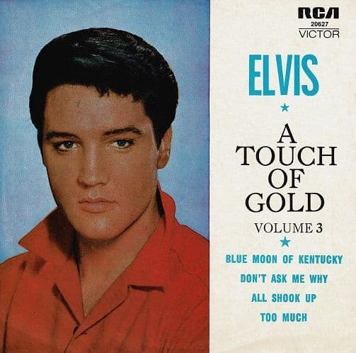 ELVIS PRESLEY A Touch Of Gold Volume 3 EP Vinyl Record 7 Inch Australian RCA Victor 1984 Tan Reissue
