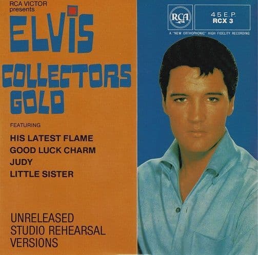ELVIS PRESLEY Collectors Gold EP Vinyl Record 7 Inch RCA 1982 UK Issue RCX 3 Extended Play 45rpm