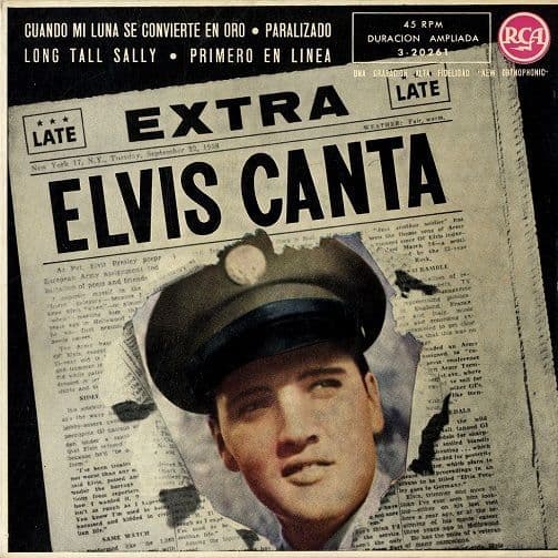 ELVIS PRESLEY Elvis Canta EP Vinyl Record 7 Inch Spanish RCA 1959