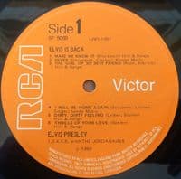 ELVIS PRESLEY Elvis Is Back! Vinyl Record LP RCA Victor