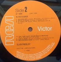 ELVIS PRESLEY Elvis Is Back! Vinyl Record LP RCA Victor