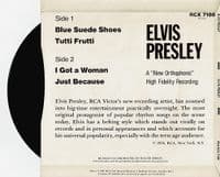 ELVIS PRESLEY Elvis Presley EP Vinyl Record 7 Inch RCA 1981 UK Extended Play 45rpm Picture Sleeve
