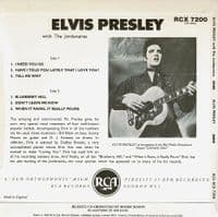 ELVIS PRESLEY Elvis Presley EP Vinyl Record 7 Inch RCA 1982 UK 45 Reissue RCX 7200 Picture Sleeve