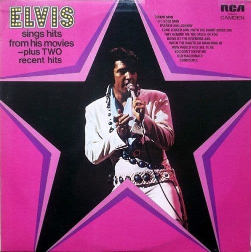 ELVIS PRESLEY Elvis Sings Hits From His Movies Vinyl Record LP RCA Camden 1972