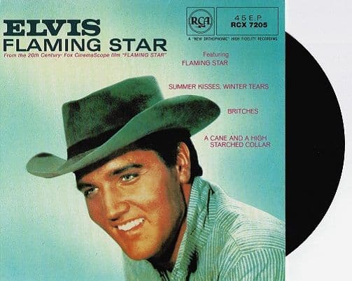 ELVIS PRESLEY Flaming Star EP Vinyl Record 7 Inch RCA