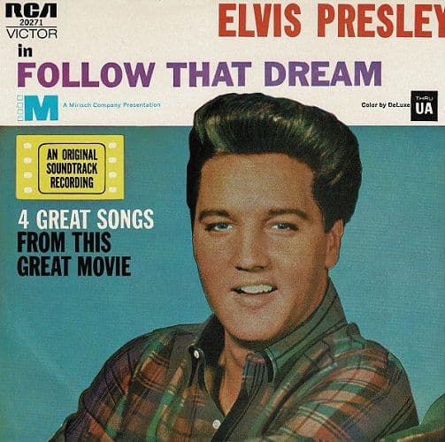 ELVIS PRESLEY Follow That Dream EP Vinyl Record 7 Inch Australian RCA Victor 1977 Pic Sleeve 20271