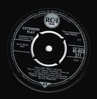 ELVIS PRESLEY Follow That Dream EP Vinyl Record 7 Inch RCA 1962 Silver Spot Label 45-RCX 211 UK 1st
