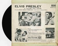 ELVIS PRESLEY Follow That Dream EP Vinyl Record 7 Inch RCA 1962 Silver Spot Label 45-RCX 211 UK 1st