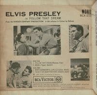 ELVIS PRESLEY Follow That Dream EP Vinyl Record 7 Inch RCA 1962 UK 1st 45-RCX 211 Laminated Sleeve