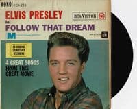 ELVIS PRESLEY Follow That Dream EP Vinyl Record 7 Inch RCA 1962 UK 1st 45-RCX 211 Laminated Sleeve