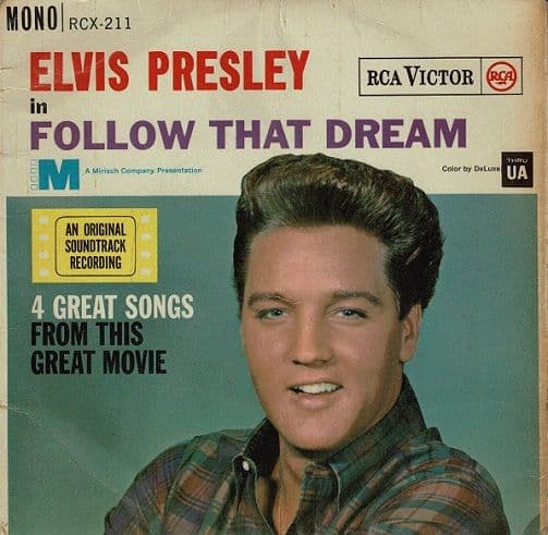 ELVIS PRESLEY Follow That Dream EP Vinyl Record 7 Inch RCA 1962 UK 1st 45-RCX 211 Laminated Sleeve