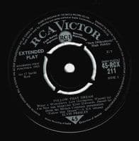 ELVIS PRESLEY Follow That Dream EP Vinyl Record 7 Inch RCA Victor 1963 45-RCX 211 UK Original Press