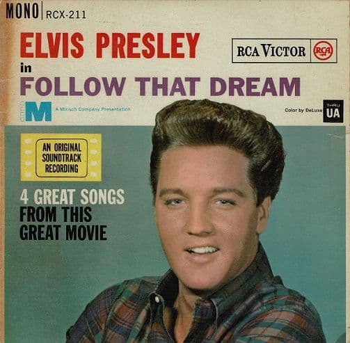ELVIS PRESLEY Follow That Dream EP Vinyl Record 7 Inch RCA Victor 1963.