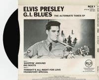 ELVIS PRESLEY G.I. Blues The Alternate Takes EP Vinyl Record 7 Inch RCA 1981 Extended Play UK 45rpm