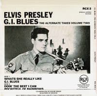 ELVIS PRESLEY G.I. Blues The Alternate Takes Vol. 2 EP Vinyl Record 7 Inch RCA 1982 UK Issue RCX 2
