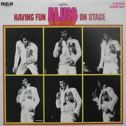 ELVIS PRESLEY Having Fun With Elvis On Stage Vinyl Record LP RCA Victor 1974