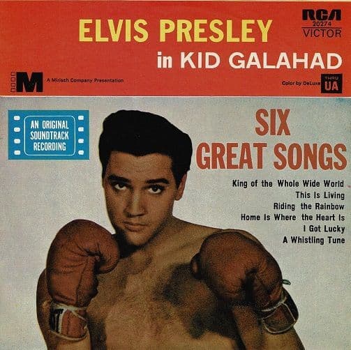ELVIS PRESLEY Kid Galahad EP Vinyl Record 7 Inch Australian RCA Victor 1979 Picture Sleeve 20274 Tan