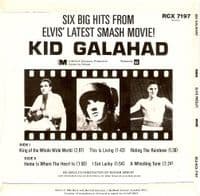 ELVIS PRESLEY Kid Galahad EP Vinyl Record 7 Inch RCA 1982 UK Reissue RCX 7197 Extended Play 45rpm