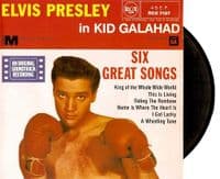 ELVIS PRESLEY Kid Galahad EP Vinyl Record 7 Inch RCA 1982 UK Reissue RCX 7197 Extended Play 45rpm