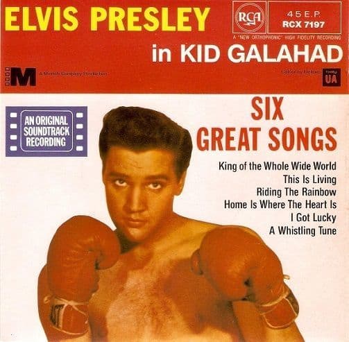 ELVIS PRESLEY Kid Galahad EP Vinyl Record 7 Inch RCA 1982 UK Reissue RCX 7197 Extended Play 45rpm