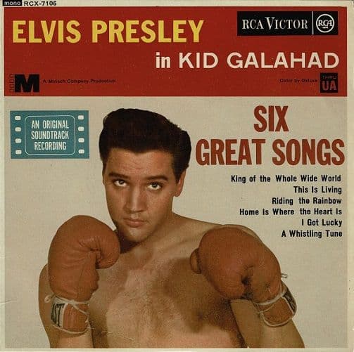 ELVIS PRESLEY Kid Galahad EP Vinyl Record 7 Inch RCA Victor 1963