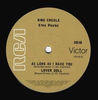 ELVIS PRESLEY King Creole Vol. 1 EP Vinyl Record 7 Inch Australian RCA Victor 1978 Pic Sleeve 20146