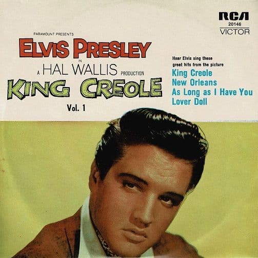ELVIS PRESLEY King Creole Vol. 1 EP Vinyl Record 7 Inch Australian RCA Victor 1978 Pic Sleeve 20146