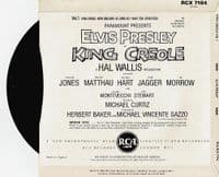 ELVIS PRESLEY King Creole Vol. 1 EP Vinyl Record 7 Inch RCA 1981 RCX 7194 Extended Play Pic Sleeve