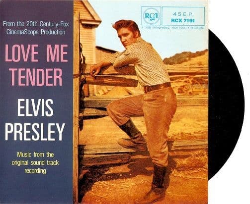 ELVIS PRESLEY Love Me Tender EP Vinyl Record 7 Inch RCA