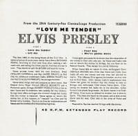 ELVIS PRESLEY Love Me Tender EP Vinyl Record 7 Inch RCA Victor 2001 Limited Edition Picture Sleeve