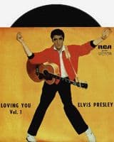 ELVIS PRESLEY Loving You Vol. 1 EP Vinyl Record 7 Inch Australian RCA Victor 1975 Pic Sleeve 20101
