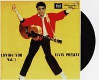 ELVIS PRESLEY Loving You Vol. 1 EP Vinyl Record 7 Inch RCA Victor 2001 Limited Edition Pic Sleeve