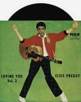 ELVIS PRESLEY Loving You Vol. 2 EP Vinyl Record 7 Inch Australian RCA Victor 1975 Pic Sleeve 20129