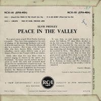 ELVIS PRESLEY Peace In The Valley EP Vinyl Record 7 Inch RCA 1961 UK Press RCX-101 Picture Sleeve 45