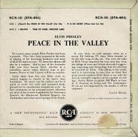 ELVIS PRESLEY Peace In The Valley EP Vinyl Record 7 Inch RCA Victor 1964 Laminated Sleeve RCX-101 45