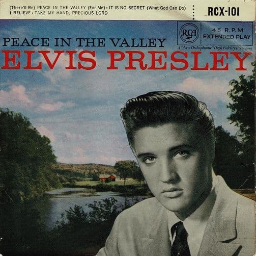 ELVIS PRESLEY Peace In The Valley EP Vinyl Record 7 Inch RCA Victor 1964 RCX 101 Black/Silver Label