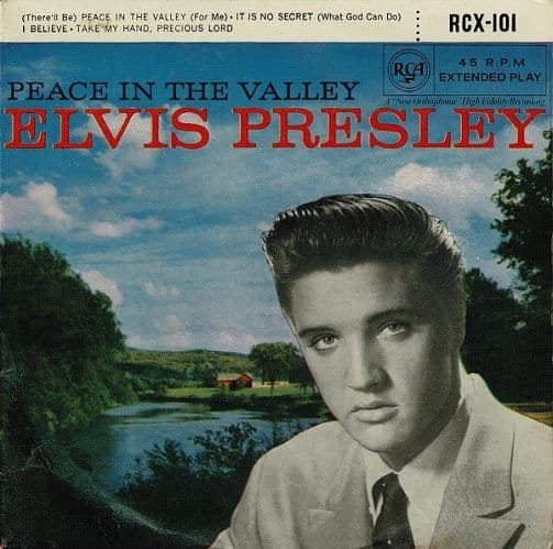 ELVIS PRESLEY Peace In The Valley EP Vinyl Record 7 Inch RCA Victor 1964 RCX-101 Picture Sleeve 45