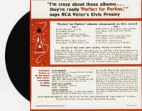 ELVIS PRESLEY Perfect For Parties EP Vinyl Record 7 Inch RCA Victor 2001 Limited Edition Pic Sleeve