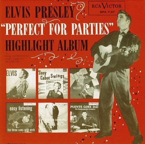 ELVIS PRESLEY Perfect For Parties EP Vinyl Record 7 Inch RCA Victor 2001 Limited Edition Pic Sleeve