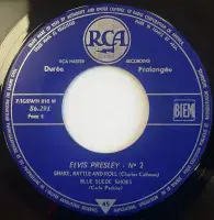 ELVIS PRESLEY Rock And Roll No. 2 EP Vinyl Record 7 Inch French RCA 1962 86.291 Blue Label