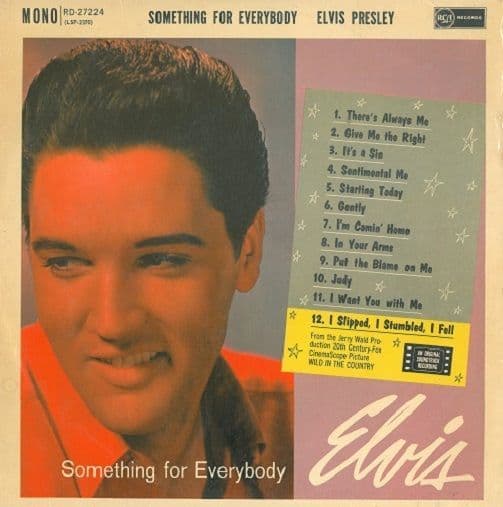 ELVIS PRESLEY Something For Everybody Vinyl Record LP RCA 1961.