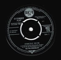 ELVIS PRESLEY Strictly Elvis EP Vinyl Record 7 Inch RCA 1961 RCX 175 Laminated Picture Sleeve 45rpm