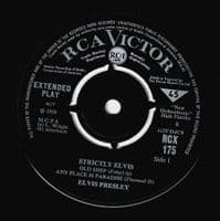 ELVIS PRESLEY Strictly Elvis EP Vinyl Record 7 Inch RCA Victor 1964 RCX 175 Extended Play Pic Sleeve