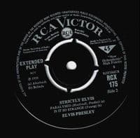 ELVIS PRESLEY Strictly Elvis EP Vinyl Record 7 Inch RCA Victor 1964 RCX 175 Extended Play Pic Sleeve