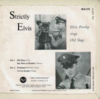ELVIS PRESLEY Strictly Elvis EP Vinyl Record 7 Inch RCA Victor 1964 RCX 175 Extended Play Pic Sleeve